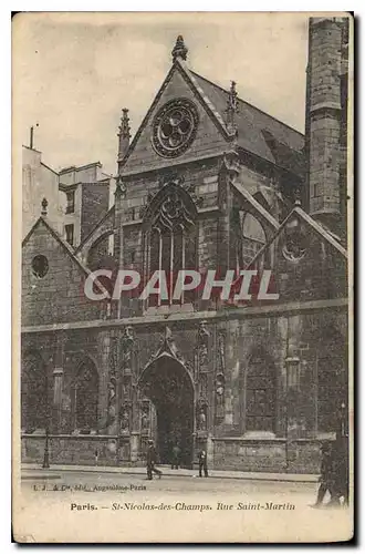 Cartes postales Paris St Nicolas des Champs Rue Saint Martin