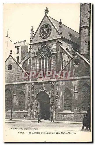 Cartes postales Paris St Nicolas des Champs Rue Saint Martin