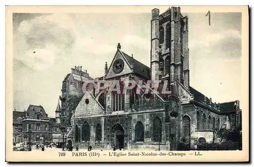 Cartes postales Paris (IIIe) L'Eglise St Nicolas des Champs