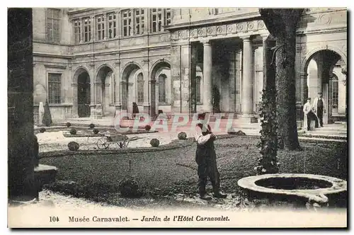 Cartes postales Musee Carnavalet Jardin de l'Hotel Carnavalet