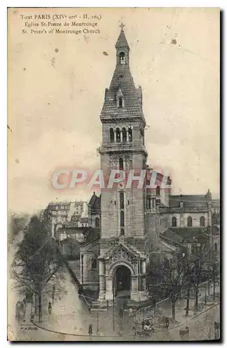 Cartes postales Tout Paris (XIVe arr) Eglise St Pierre de Montrouge