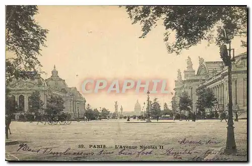 Cartes postales Paris L'Avenue Nicolas II