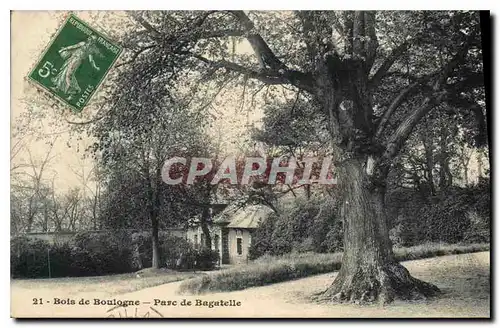 Cartes postales Bois de Boulogne Parc de Bagatelle