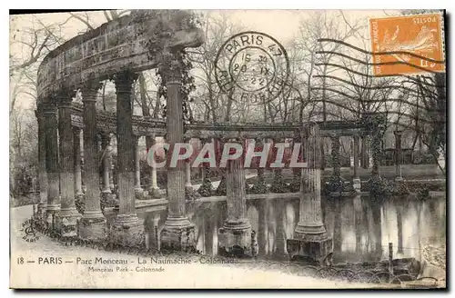 Cartes postales Paris Parc Monceau La Naumachie Colonnade