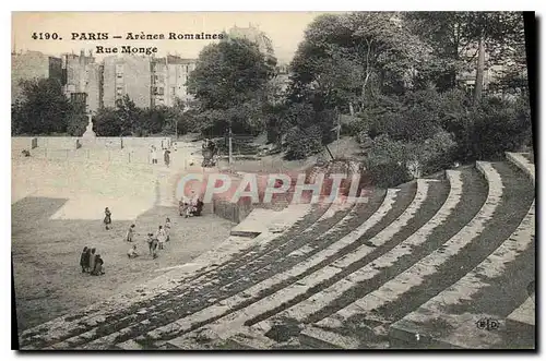 Cartes postales Paris Arenes Romaines Rue Monge