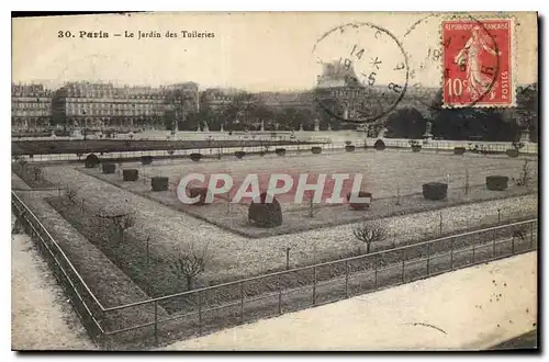 Cartes postales Paris Le Jardin des Tuileries