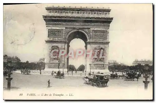 Cartes postales Paris L'Arc de Triomphe