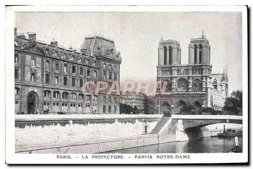 Ansichtskarte AK Paris La Prefecture Parvis Notre Dame