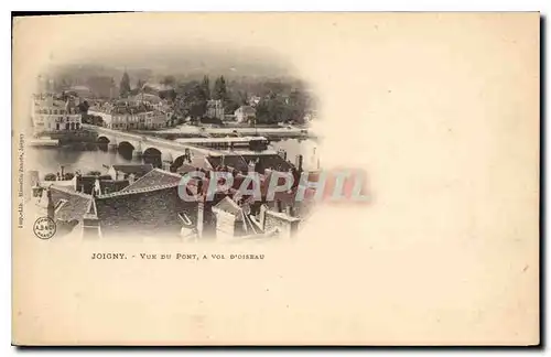 Cartes postales Joigny Vue du Pont a Vol d'oiseau