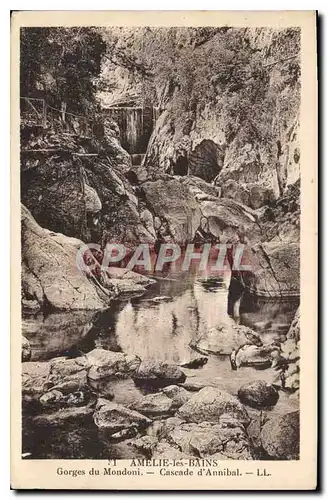 Cartes postales Amelie les Bains Gorges du Mondoni Cascade d'Annibal