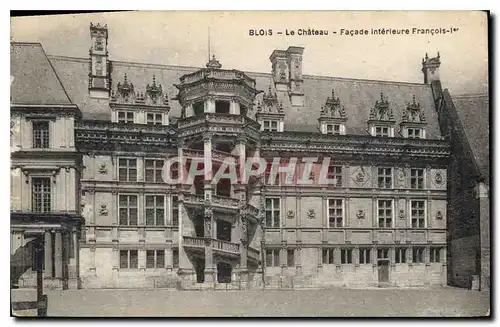 Cartes postales Le Chateau Facade Interieure Francois Ier