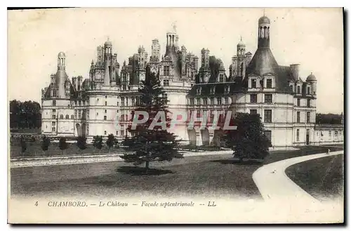 Cartes postales Chambord Le Chateau Facade septentrionale