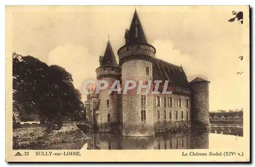 Cartes postales Sully sur Loire Le Chateau Feodal (XIVes)