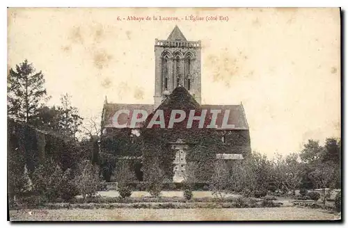 Cartes postales Abbaye de la Lucerne L'Eglise (cote Est)