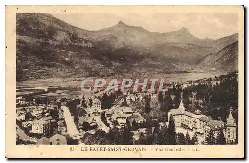 Cartes postales Le Fayet Saint Gervais Vue generale