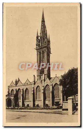 Ansichtskarte AK St Pol de Leon (Finistere) Chapelle du Creisker et son clocher (XVe s) haut de 77 m