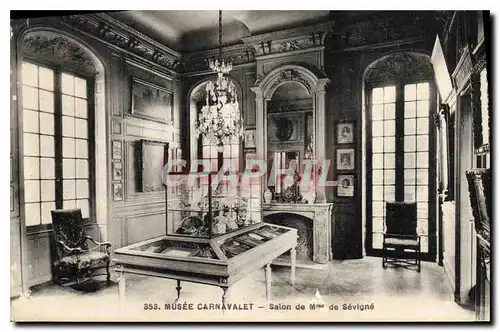 Cartes postales Musee Carnavalet Salon de Mme de Sevigne
