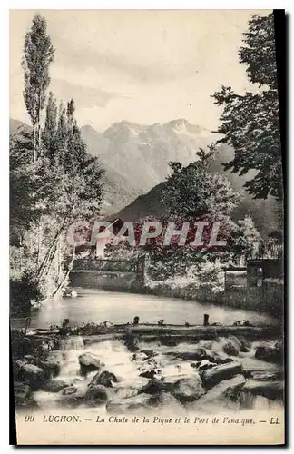 Ansichtskarte AK Luchon La CHute de la Pique et le Port de Venasque