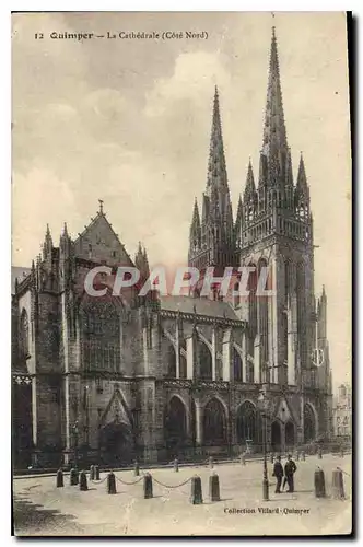 Cartes postales Quimper La Cathedrale (cote Nord)