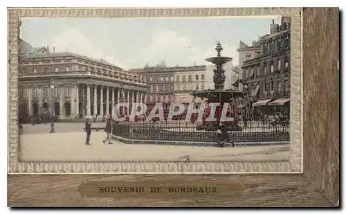 Cartes postales Souvenir de Bordeaux Place de la Comedie