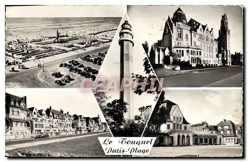 Cartes postales La Touquet Paris Plage La Piscine L'Hotel de Ville Le Phare Les Pelouses Casino de la Foret