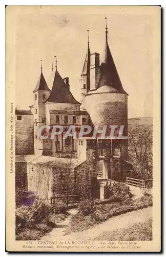 Cartes postales Chateau de la Rochepot Les deux Ponts Levis