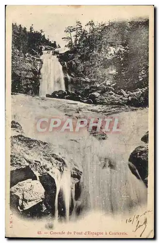 Ansichtskarte AK Cascade du Pont d'Espagne a Cauterets