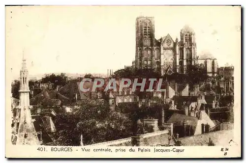 Ansichtskarte AK Bourges Vue Centrele prise du Palais Jacques Coeur