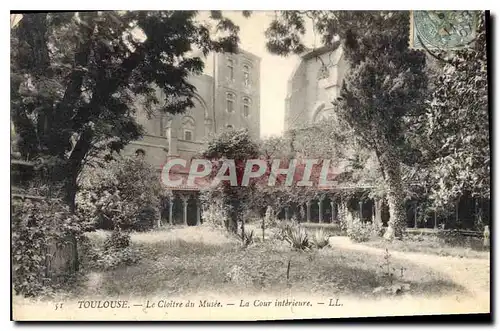 Cartes postales Toulouse Le Cloitre du Musee La Cour interieure