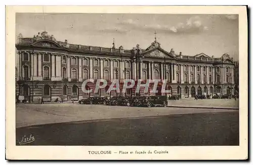 Cartes postales Toulouse Place et facade du Capitole