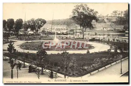 Ansichtskarte AK Bayonne Le nouveau Square Bateau