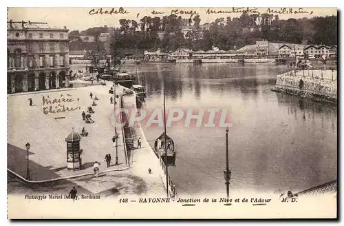 Cartes postales Bayonne Jonction de la Nive et de l'Adour