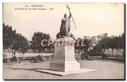 Cartes postales Bayonne La Statue du Cardinal Lavigerie