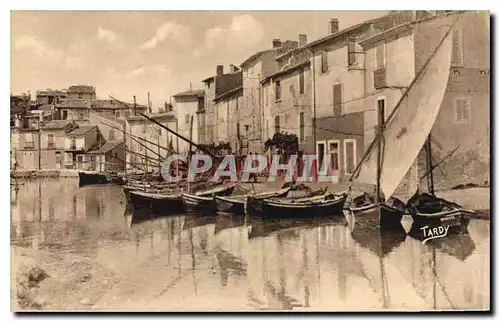 Cartes postales Sites de Provence Littoral de Marseille Martigues Le Quai Breacon Bateaux