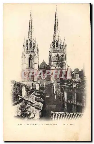 Cartes postales Bayonne La Cathedrale