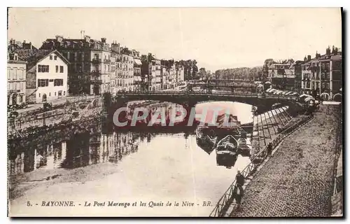 Ansichtskarte AK Bayonne Le Pont Marengo