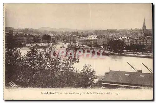 Cartes postales Bayonne Vue Generale prise de la Citadelle