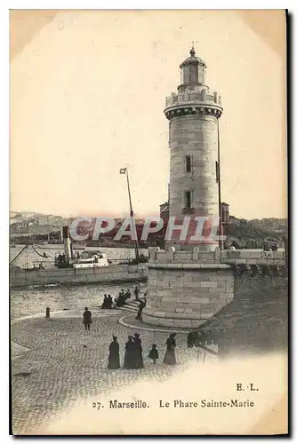 Cartes postales Marseille Le Phare Sainte Marie