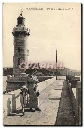 Cartes postales Marseille Phare Sainte Marie