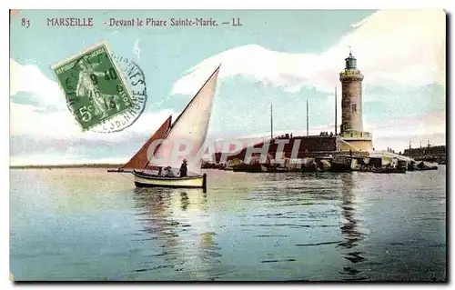 Cartes postales Marseille Devant le Phare Saite Marie