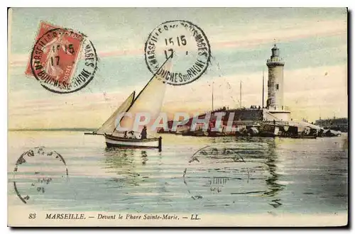 Cartes postales Marseille Devant le Phare Sainte Marie