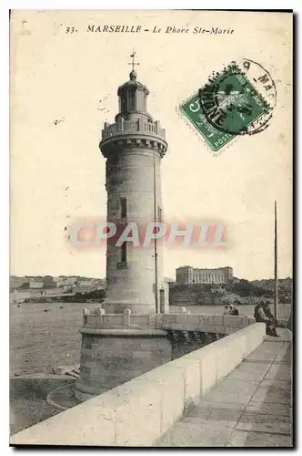 Ansichtskarte AK Marseille Phare Ste Marie