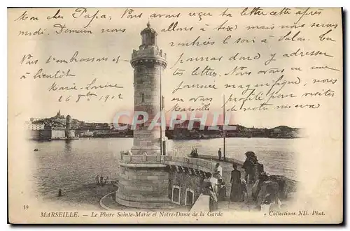 Cartes postales Marseille Le Phare Sainte Marie