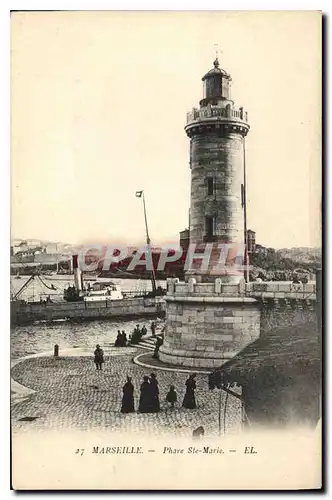 Ansichtskarte AK Marseille Phare Ste Marie