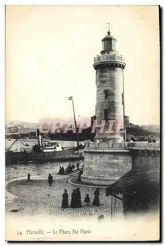 Cartes postales Marseille Phare Sainte Marie