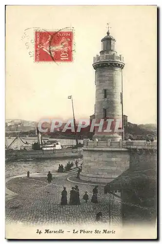 Cartes postales Marseille Le Phare Ste Marie