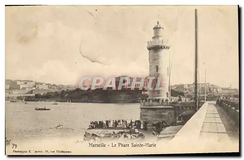 Cartes postales Marseille Le Phare Sainte Marie