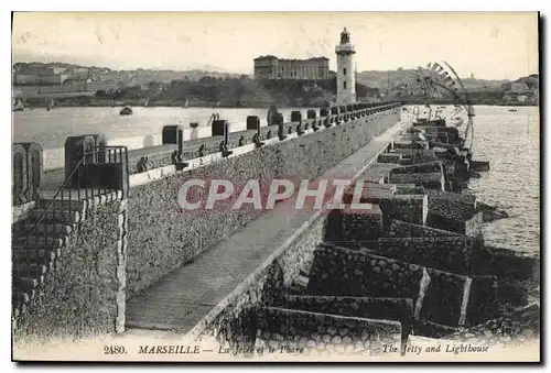 Cartes postales Marseille La Jetee et Le Phare