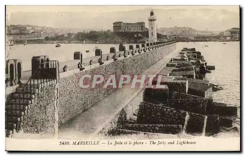 Ansichtskarte AK Marseille La Jetee et le Phare