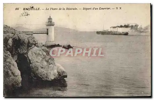 Ansichtskarte AK Marseille Le Phare de la Desirade